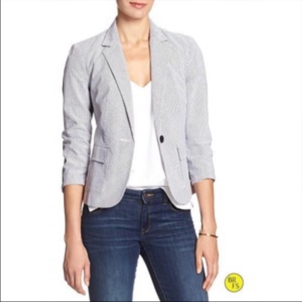 Banana Republic Seersucker Blazer